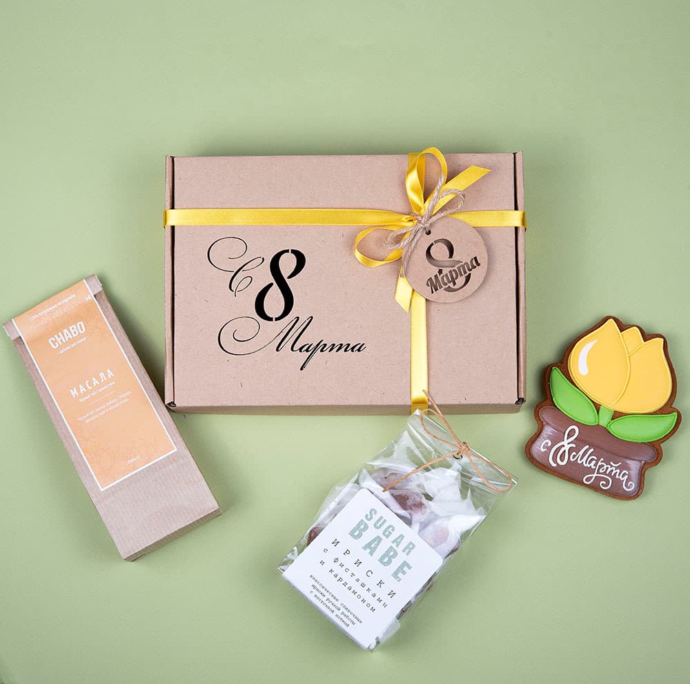 Подарочный бокс 'С 8 марта' Yellow