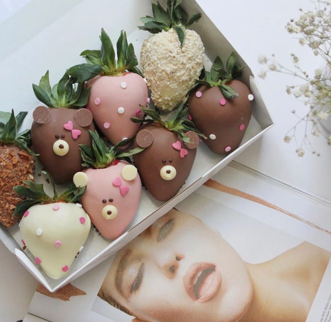 Клубника в шоколаде 'Мишки', 8 шт