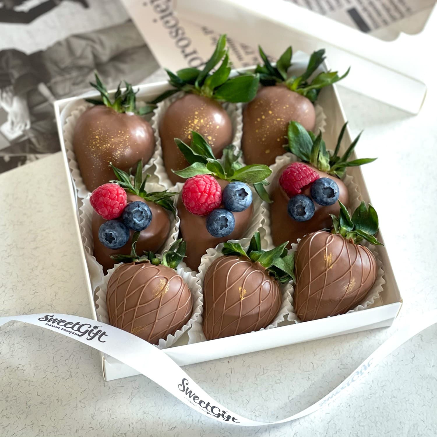 Клубника в шоколаде 'Choco bonbons'